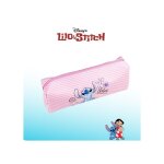 Trousse scolaire stitch ? rose ray ? grande capacit ? 20 x 5 x 7 cm