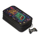 Trousse  stylo plumier 3 tages trousse scolaire gamer