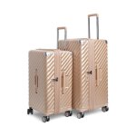 Trunk set de 2 valises deluxe avec expandeur - champagne
