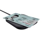 Trust ceto lecteur de cartes  puce sans contact lecteur nfc compatible avec iso 14443 type a type b