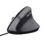 Trust yuno souris ergonomique filaire souris verticale pour droitier avec cable usb de 15m 60% plastique ...