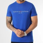 Tshirt tommy logo 1465 bleu roi