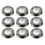 Tte de rasoir de rechange 9 pices pour philips norelco hq3 hq4 hq55 hq56 hq6900 hq6868 hq5812 hq6874 ...
