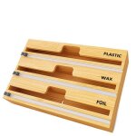 Ttlife 3 en 1 distributeur papier aluminium distributeur aluminium et film alimentaire avec coupe cuisine ...