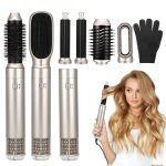 Ttlife air styler 6 en 1 auto boucleur a air 1200w magic styler avec seche cheveux brosse soufflante ...