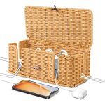 Ttlife bote de rangement pour cbles bote cache cble faite  la mainbote dorganisation des cbles ...