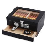 Ttlife cave à cigares en bois de cèdre avec accessoires hygromètreboîte de rangementen bois de cèdre ... Ttlife cave à cigares en bois de cèdre avec accessoires hygromètreboîte de rangementen bois de cèdre ...