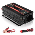 Ttlife convertisseur de tension 1000w / 2000 w 12v 240v avec 1 prise et écran lcd 2 usb 2000w peak Ttlife convertisseur de tension 1000w / 2000 w 12v 240v avec 1 prise et écran lcd 2 usb 2000w peak