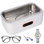 Ttlife nettoyeur � ultrasons 400ml ultrasons appareil de nettoyage pour bijoux lunettes 45000hz machine ...