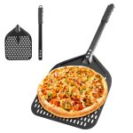 Ttlife pelle � pizza 30 x 30 x 72 cm pelle � pizza perfor�e en aluminium anodis� dur pour une glisse ...
