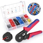 Ttlife preciva pince  sertir 0. 25 - 10mm embout de cablage pince  sertir avec 1200pcs cosse electrique ...