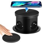 Ttlife prise escamotable 4 compartiments avec 1 usb c 1 usb - a prise encastrable avec chargeur sans ...