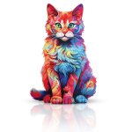 Ttlife puzzle en bois adulte animaux wooden puzzle 3d puzzle chat puzzle cadeau pour adultes et enfants ...