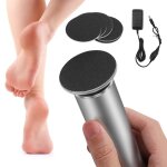 Ttlife r�pe �lectrique pour callosit�s - vitesse r�glable - soin des pieds - avec 60 tampons abrasifs ...