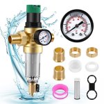 Ttlife réducteur de pression deau 3 / 4 inch avec manomètre et filtre à tamis pour dirrigation de jardin ... Ttlife réducteur de pression deau 3 / 4 inch avec manomètre et filtre à tamis pour dirrigation de jardin ...
