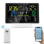 Ttlife station mto sans fil avec capteur extrieur 7. 5 cran va stations meteo wifi avec prvisions ...
