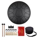 Tambour de langue en acier - ttlife - 10 pouces - 11 tons - sac de transport - kit complet