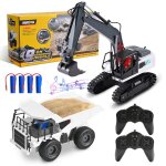 Ttlife vhicules de construction tlcommands pelle rc  lchelle 1:24 et camion  benne basculante ...