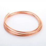 Tube de cuivre tube rond en cuivre de tube souple 2m od 2mm x id 1mm pour la plomberie de r�frig�ration ...