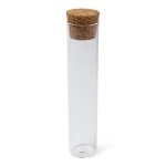 Tube  essai bouchon lige 50ml 2. 5x12cm transparent