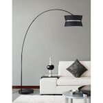 Tube de lampadaire arc métal e27 60w base marbre diamètre 30 cm chromé Tube de lampadaire arc métal e27 60w base marbre diamètre 30 cm chromé