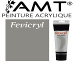 Peinture acrylique en tube gris 200ml - amt