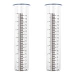 Tube de remplacement de pluviom�tre en plastique 2 pi�ces avec jauge deau de pluie dune capacit� de 7 ...