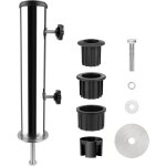 Tube universel en acier inoxydable kit de support de parasol en acier inoxydable acier inoxydable pied ...