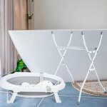 Tubiaz baignoire pour bb - baignoire pour bb pliable avec et oreiller de bain - baignoire avec support ...