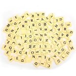 Tuiles en plastique scrabble - jouet �ducatif - non toxique - durable