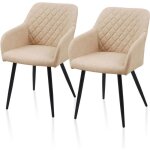 Tukailai chaises de salle � manger lot de 2 en simili cuir pour cuisine salon salle � manger chambre ...