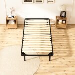 Tuncco sommier 90x190cm avec 6 pieds sommiers  lattes pour adulteespace de rangement de 29 cm