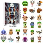 Tung tung tung sahur calendrier de lavent - 24 jours - 2d pendentif italien kit de dcoration pour ftes ...