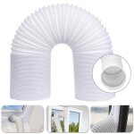 Tuyau d?aration - pp - flexible - 13 cm de diamtre - blanc - pour climatiseur portable aerateur