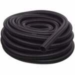 Tuyau annel� souple pvc noir 32 / 35 / 38 mm ? diff�rentes longueurs r�sistant uv pour bassins et filtration ...