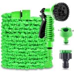 Tuyau arrosage extensible - marque - 30m / 100ft - buse 7 modes - adaptable 1 / 2?? et 3 / 4??