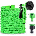 Tuyau arrosage extensible - marque - 30m / 100ft - buse 7 modes - adaptable 1 / 2?? et 3 / 4?? yyv