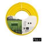 Tuyau d arrosage jaune guipe 3 couches 50 m � 15 mm 21 bars interieur anti algues