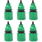 Raccord rapide pour tuyau deau - ynkkvre - lot de 6 - plastique - diam�tre 4 / 7mm et 8 / 11mm - arrosage ...