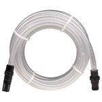 Tuyau d aspiration avec raccords en pvc transparent 1 10 m pvc