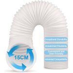 Tuyau climatiseur mobiletuyau dvacuation dair en pvc flexible tube de ventilation universel tuyau (15cm ...