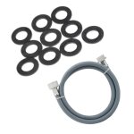 Tuyau darriv�e deau universel livr� avec les joints 20 / 27 avec raccords droits (l3000mm 3 / 4 f x 3 ...