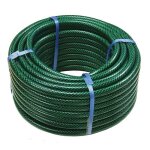 Tuyau darrosage de 50m tressage 3 couches 19 mm vert / noir label