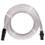 Tuyau daspiration - vidaxl - pvc transparent - 1 - 10 m - avec raccords