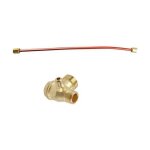 Tuyau chappement compresseur air 400 mm clapet anti - retour 3 voies alliage zinc pice rechange durable ...