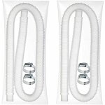 Tuyau flexible de piscine tuyau de rechange pour piscine hors sol 2 tubes de pompe filtre souple avec ...