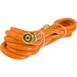 Tuyau de gaz naturel - visser orange 3m - haute pression - raccord butane - diamètre 8mm Tuyau de gaz naturel - visser orange 3m - haute pression - raccord butane - diamètre 8mm