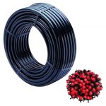 Tuyau dirrigation goutte à goutte - drip pipe - 16 mm x 100 m - noir - 100 goutteurs réglables Tuyau dirrigation goutte à goutte - drip pipe - 16 mm x 100 m - noir - 100 goutteurs réglables