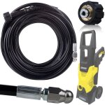 Tuyau de nettoyage des �gouts 20m filetage m22 pour nettoyeur haute pression k�rcher k2 k3 k4 k5 k6 k7 ...