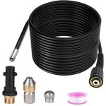 Tuyau pour nettoyeur haute pression 15m tuyau dboucheur flexible noir nettoyage de canalisations label ... Tuyau pour nettoyeur haute pression 15m tuyau dboucheur flexible noir nettoyage de canalisations label ...